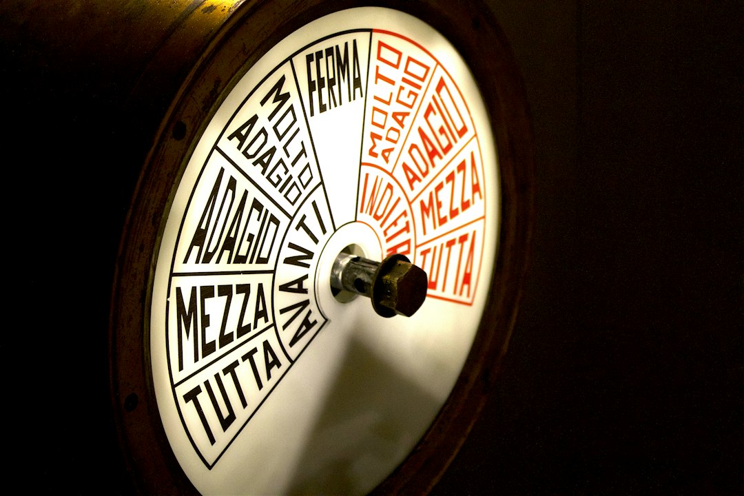 A traditional ship's engine order telegraph