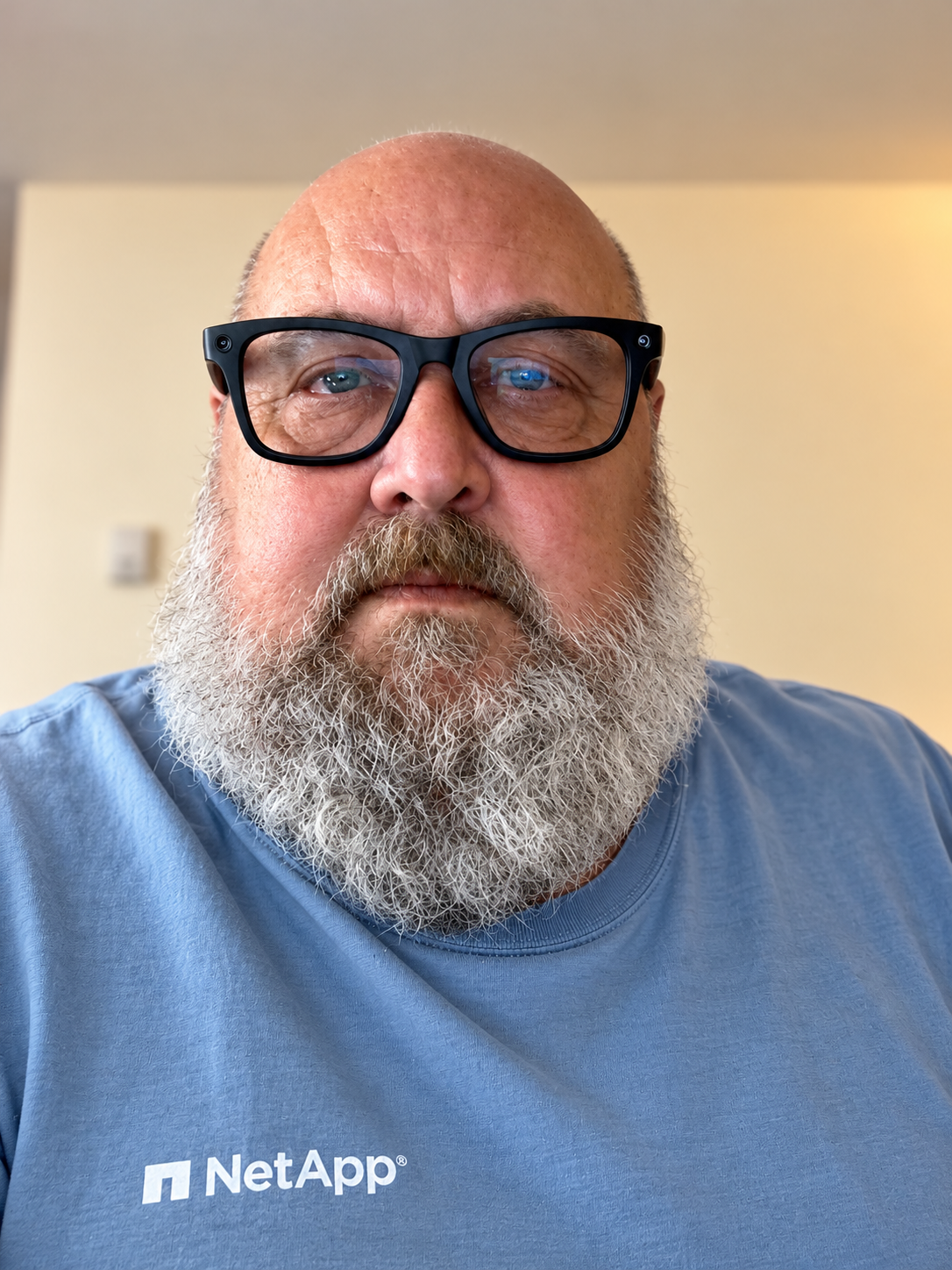Captain Stormy wearing Ray-Ban Meta smart glasses